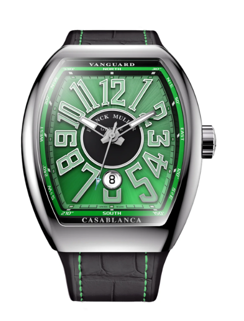 Review Franck Muller Vanguard Casablanca Replica Watch V 41 SC DT CASA AC CASA P.GREEN (NR)